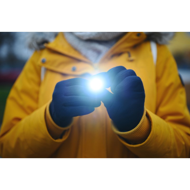 ANSMANN mini porte-clés lampe de poche, aluminium, argent, 8 lumens
