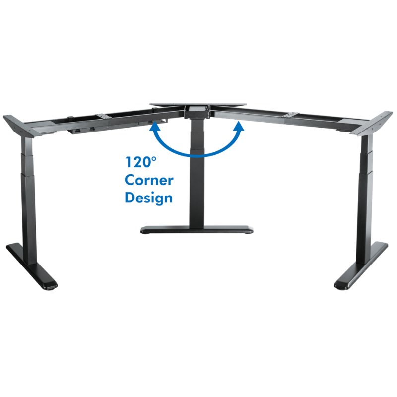 LogiLink cadre électriquement réglable, angle 120°, noir, 620-1280 mm