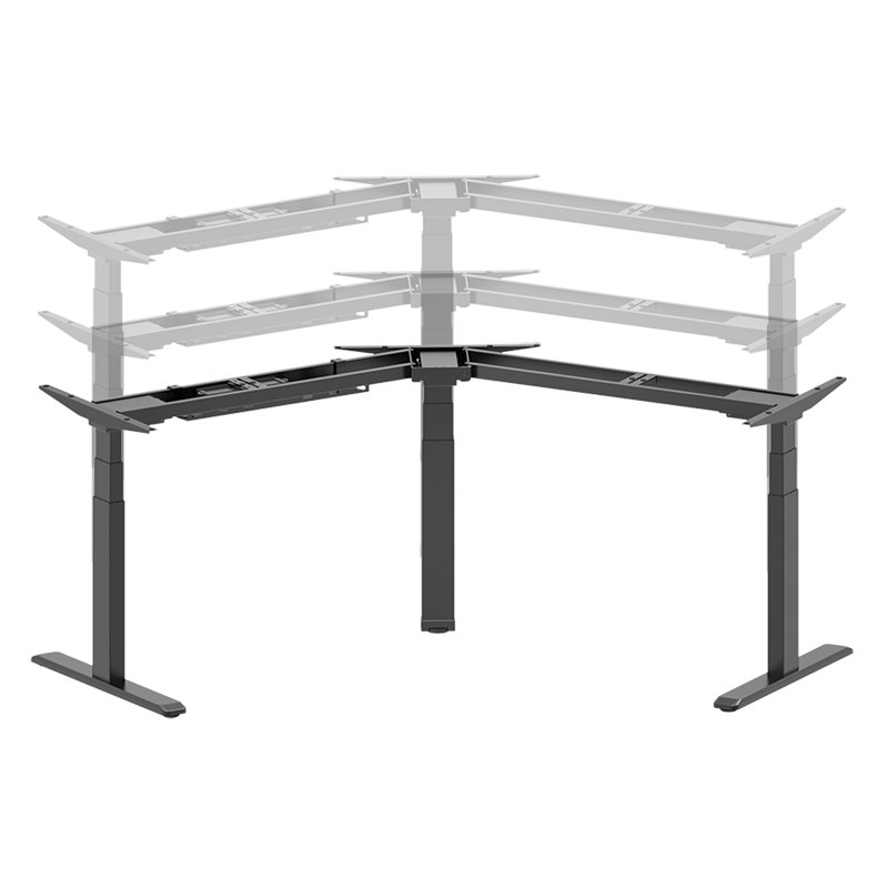 LogiLink cadre électriquement réglable, angle 120°, noir, 620-1280 mm