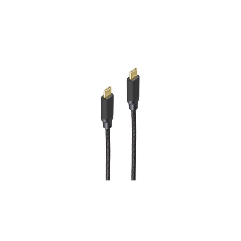 shiverpeaks PRO Serie II Câble USB 3.1 USB-C vers USB-C, 1,0 m, noir