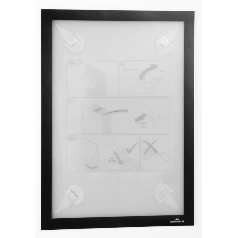 DURABLE porte-documents magnétique DURAFRAME WALLPAPER A4, noir