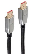 shiverpeaks PRO Serie II DisplayPort kabel, 1,5 m, gevlochten textielmantel