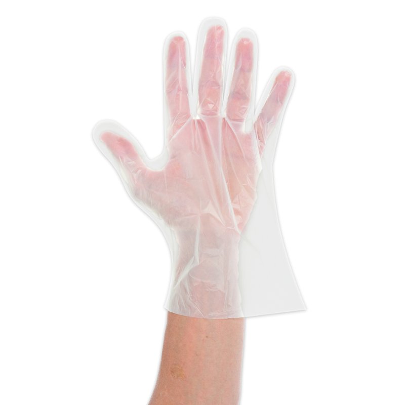 NATURE Star gants bio GREEN, PLA, taille L, transparent, 500 pièces