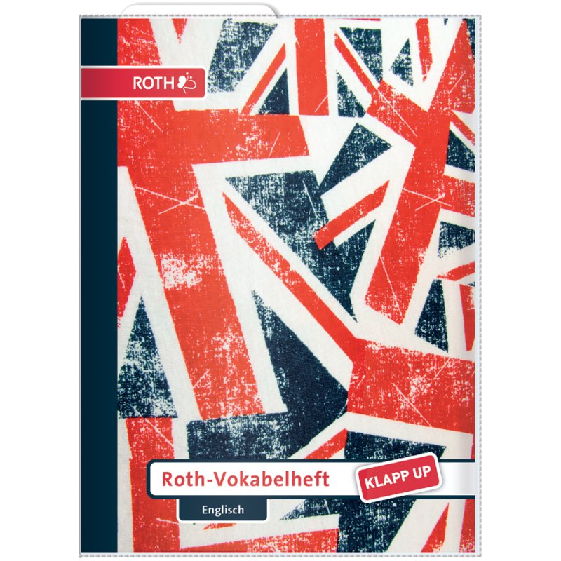 ROTH fold-out vocabulary system English, red/blue, A5, 64 pages
