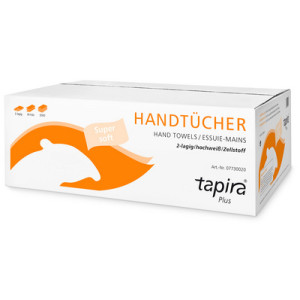 Tapira handdoekpapier plus, W-vouw, 203 × 320 mm, hochwit