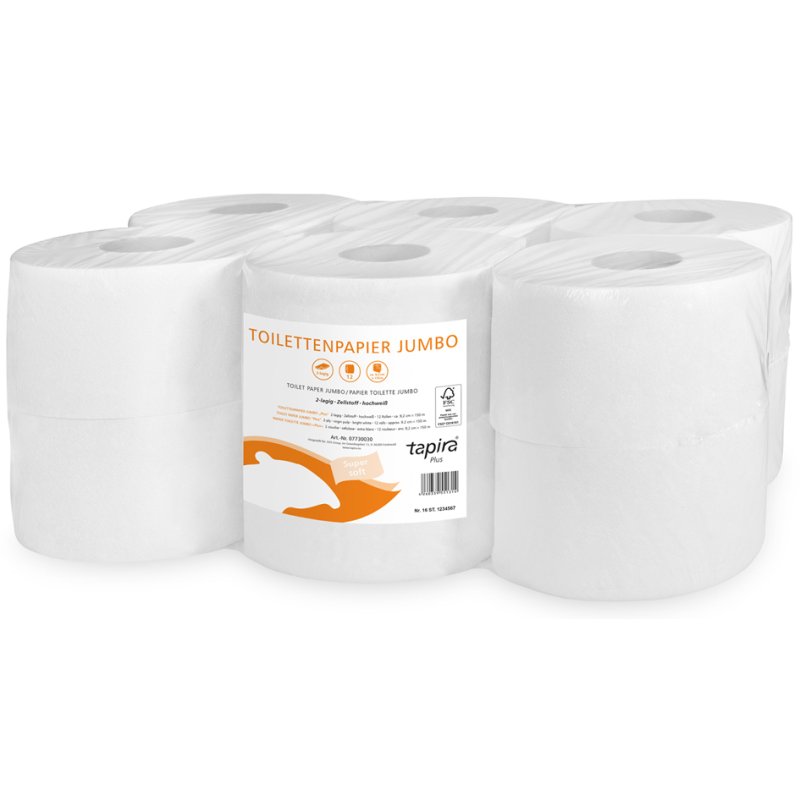Tapira toiletpapier grootrol Plus, 2-laags, 360 meter, 6 stuks