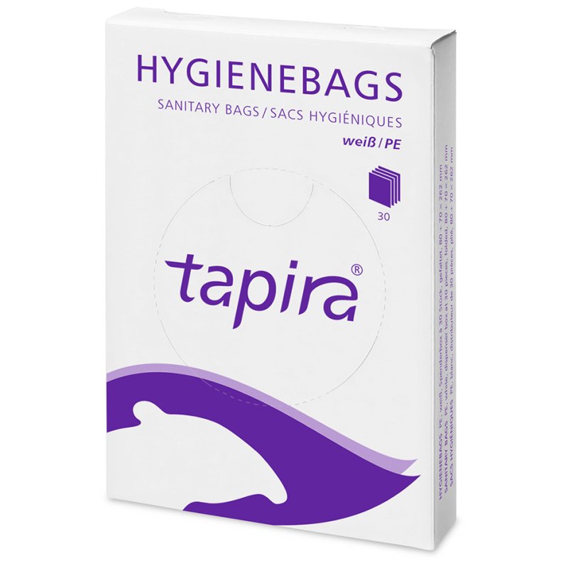 Tapira Sacs d'hygiène PE 07730025, non imprimé, blanc, 30 pièces
