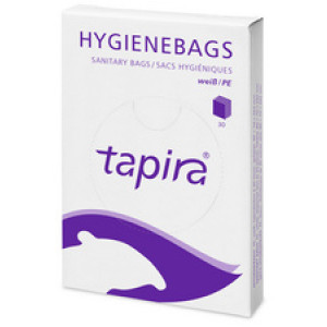 Tapira PE-hygiënezakjes 07730025, onbedrukt, wit, 30 stuks
