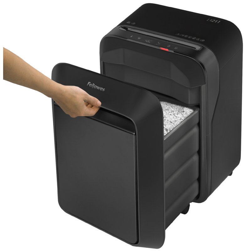 Fellowes destructeur papier Powershred LX211, blanc, 15 feuilles, 23 litres