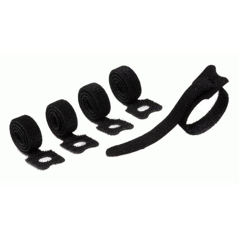 DURABLE serre-câbles autoagrippants avec boucle, noir, 10×200 mm, 5 pièces