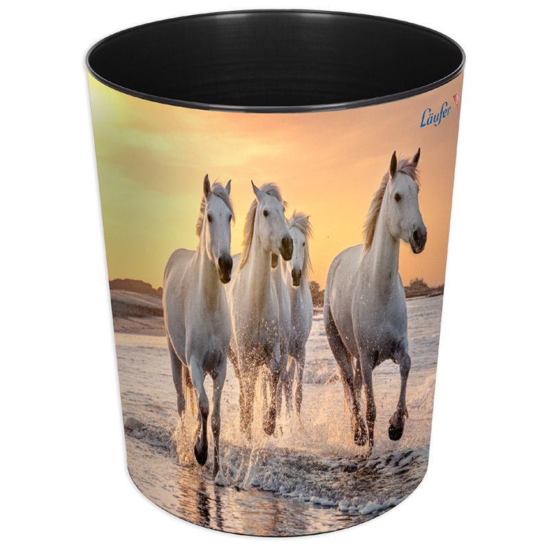 Läufer waste bin horses on the beach, 13 litres, PP