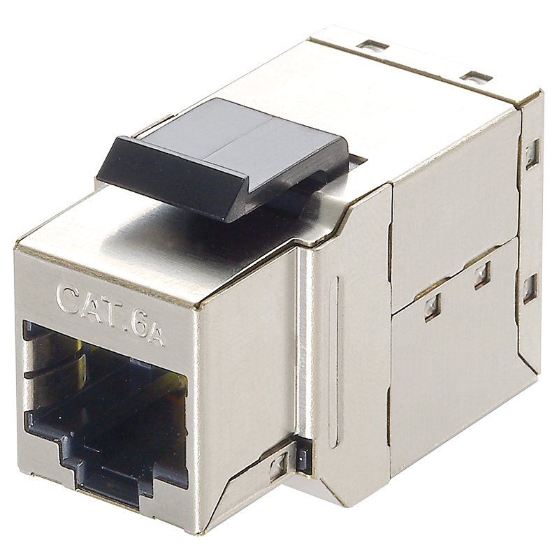 LogiLink Connecteur de couplage Keystone, argent, Classe EA 500 MHz, snap-in
