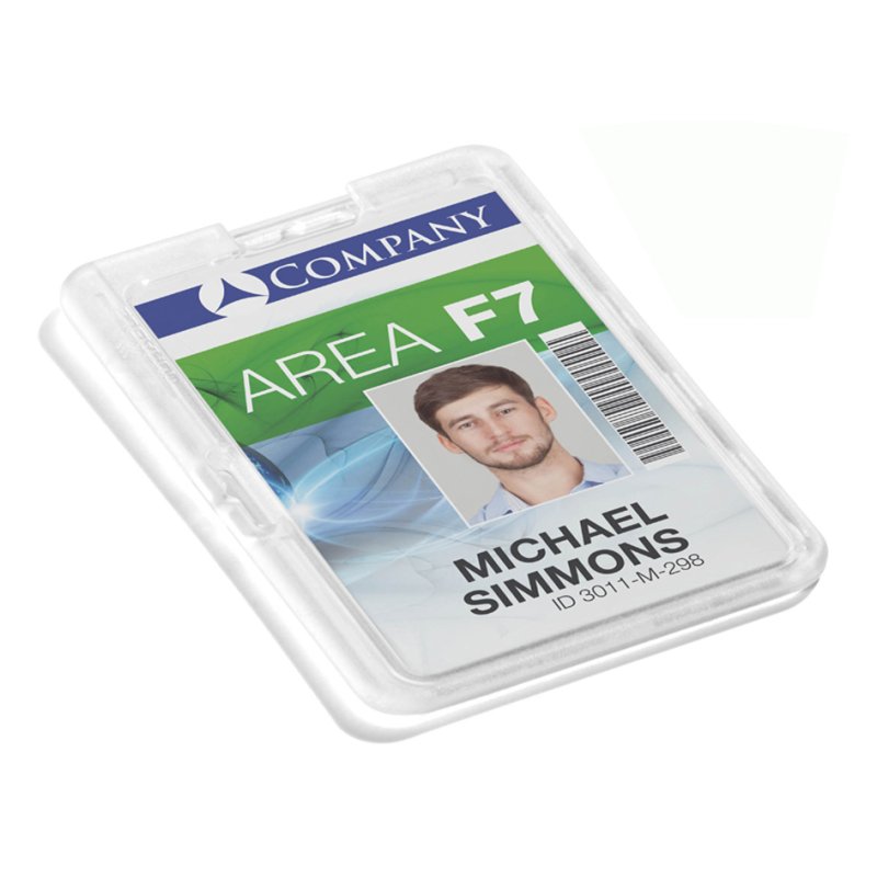 DURABLE permanent card holder, 87×54 mm, 10 pieces