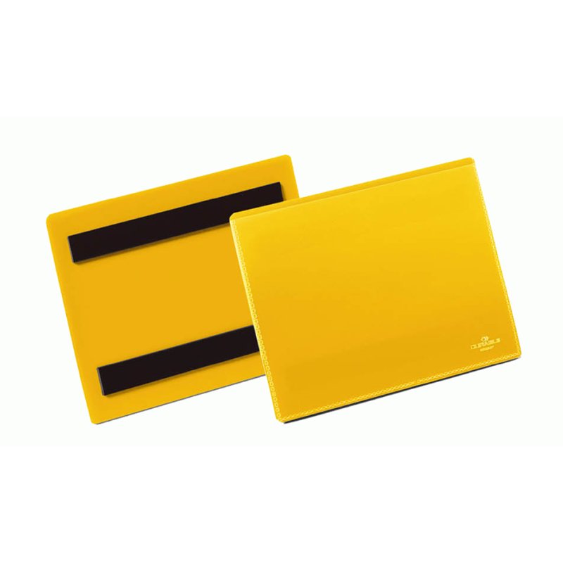 DURABLE porte-badge magnétique, 150 × 67 mm, jaune, 50 pièces