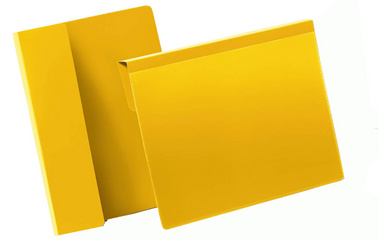 DURABLE markeerhouders A4 dwars, geel, met vouw, 50 stuks