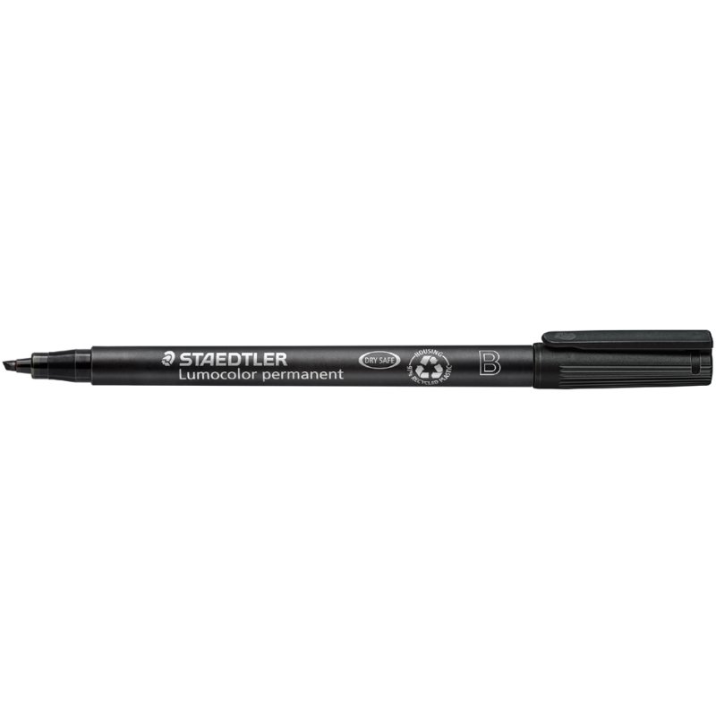 STAEDTLER Lumocolor sportmarker permanent, noir, rechargeable, 1,0-2,5 mm