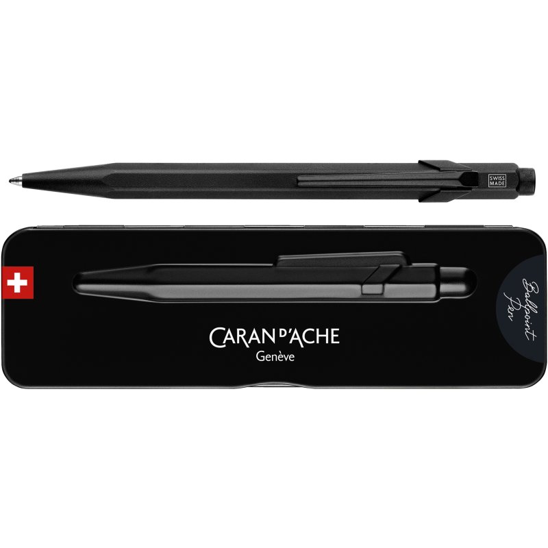 CARAN D'ACHE drukbalpen 849 Black Code, zwart, navulbaar