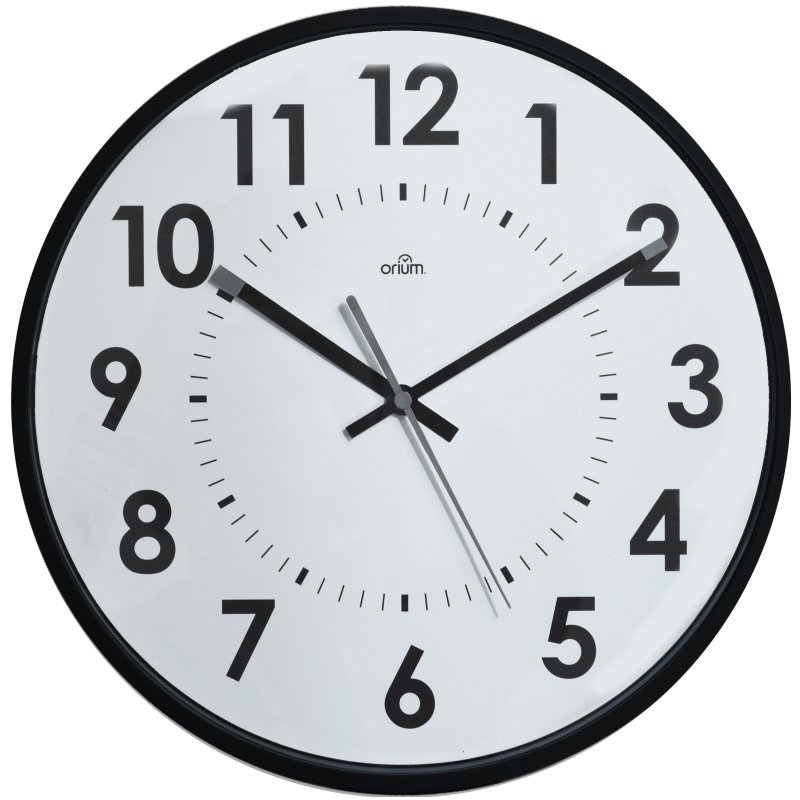 cep Orium wandklok, quartz uurwerk, geruisloos, zwart, 310 mm