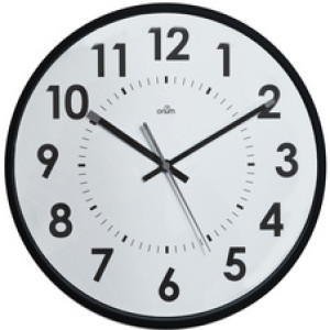 cep Orium wandklok, quartz uurwerk, geruisloos, wit, 310 mm
