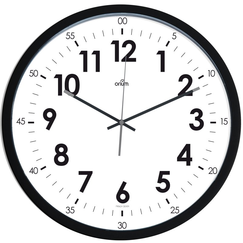 CEP Orium horloge mural, mouvement quartz, noir, 400 mm