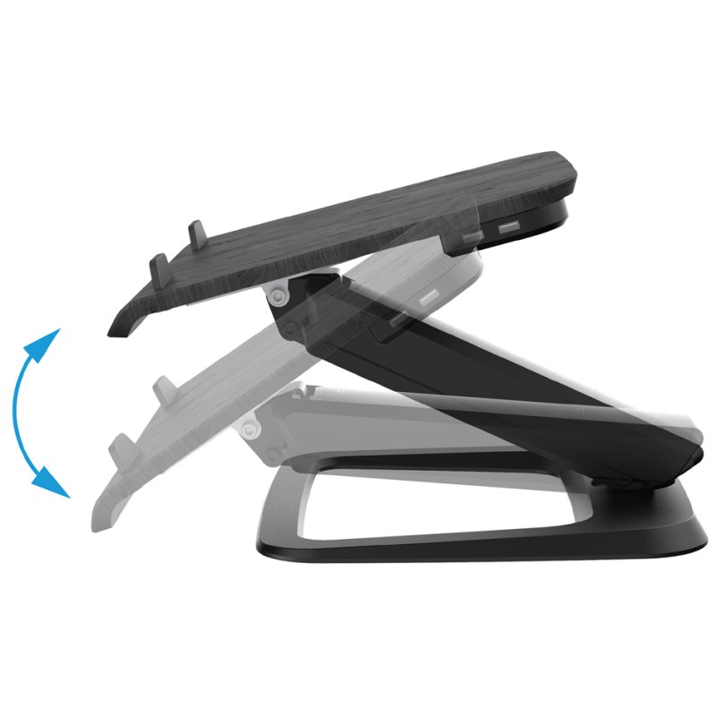Fellowes notebookstandaard Hana Series, wit, tot 19 inch, gasveerarm