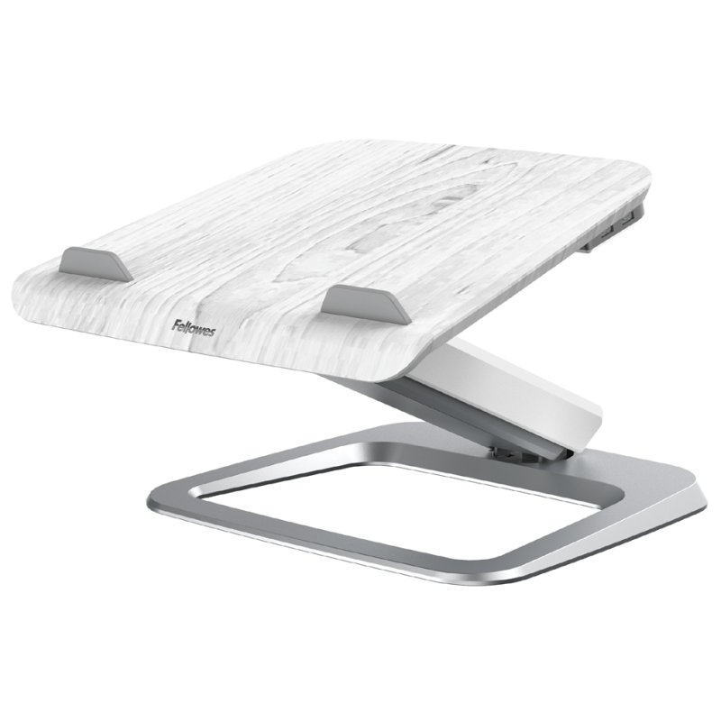 Fellowes support pour ordinateur portable Hana Series, blanc, jusqu'à 19 pouces, bras à gaz