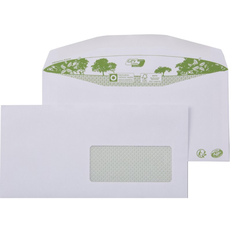 GPV enveloppen ENVEL'MATIC ERA Pure C6/C5, venster rechts, wit, 1000 stuks