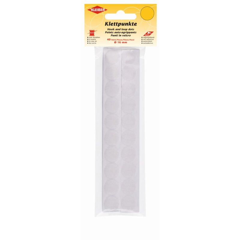 KLEIBER pastilles auto-agrippantes, noir, diamètre 25 mm, 28 pièces