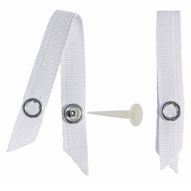 KLEIBER naadvrije kledinghangers, wit, 100% polyester, 4 stuks