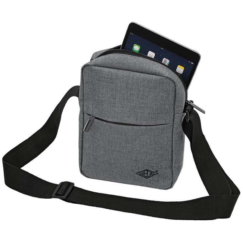WEDO schoudertas Little Messenger Bag COLLEGE, grijs gemêleerd, polyester