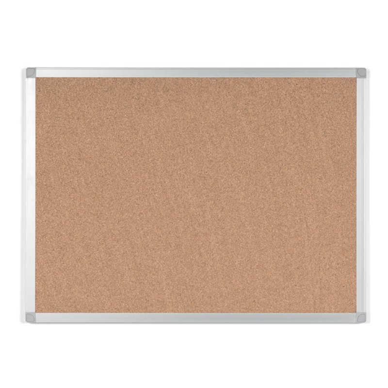 Bi-Office kurken prikbord AYDA, zilver, aluminium frame
