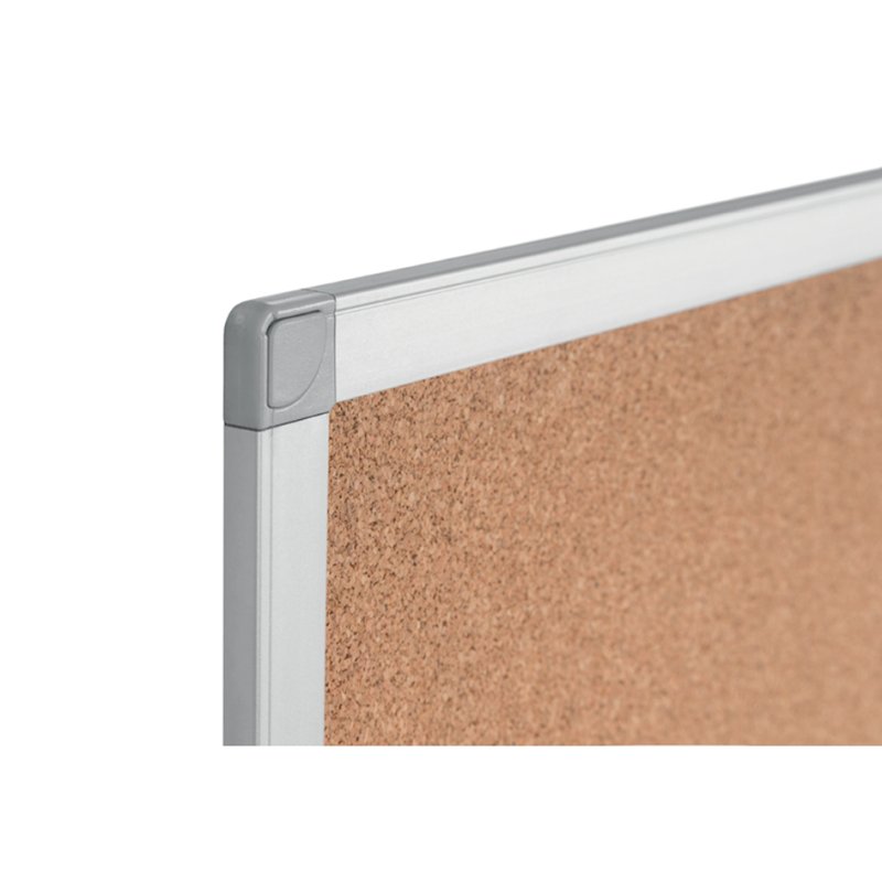 Bi-Office tableau liège AYDA, argent, cadre aluminium