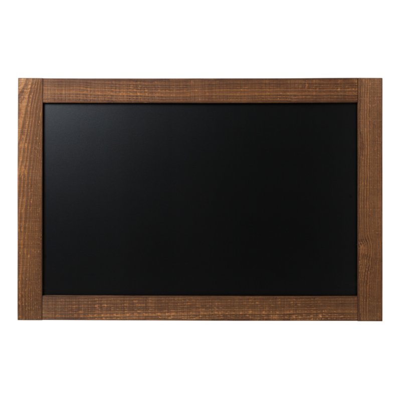 Bi-Office tableau noir, marron rustique, 1000×700 mm, cadre MDF 32 mm