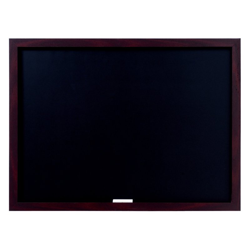 Bi-Office tableau noir Optimum, aspect bois cerisier, 60 × 45 cm
