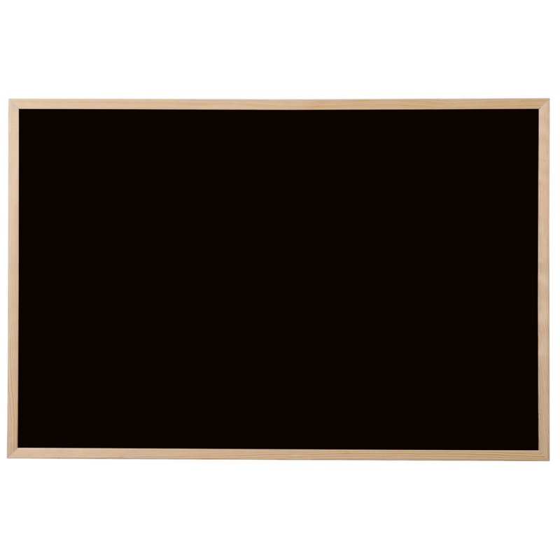 Bi-Office Tableau noir, cadre bois, noir, 40×30 cm