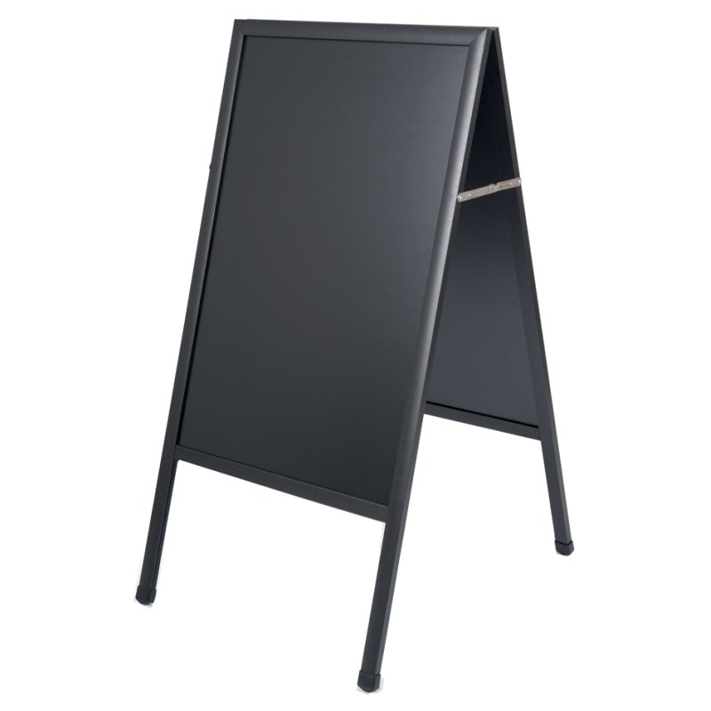 Bi-Office chevalet de trottoir, surface ardoise, pliable, 60×90 cm