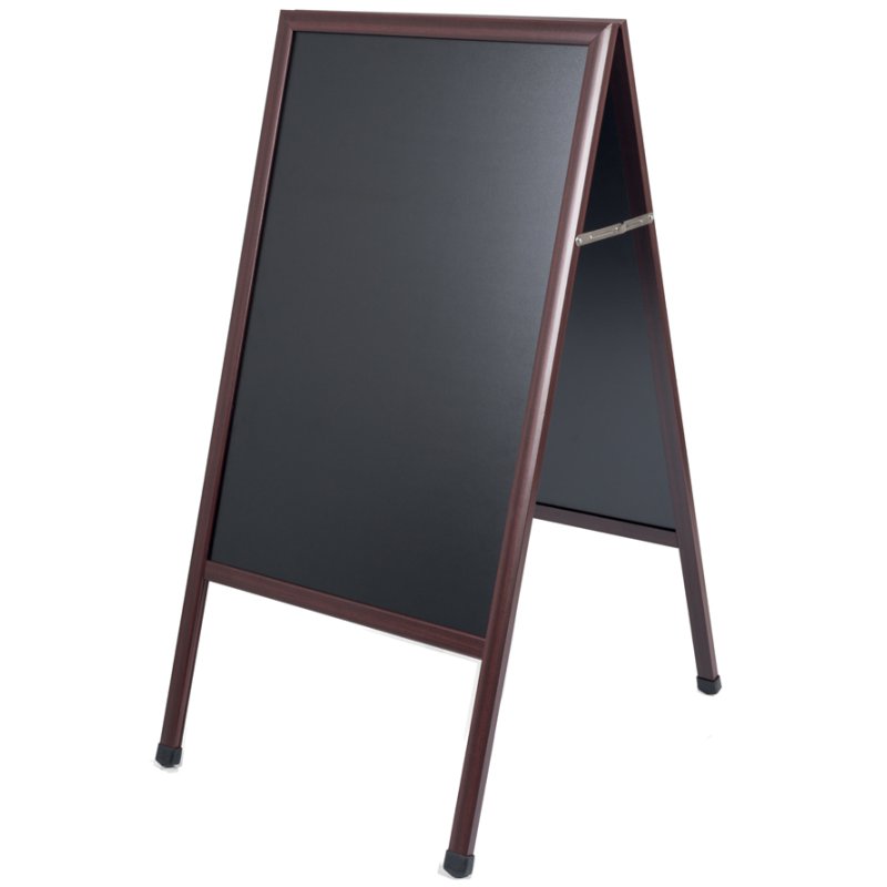 Bi-Office chevalet de trottoir, surface ardoise, pliable, 60×90 cm