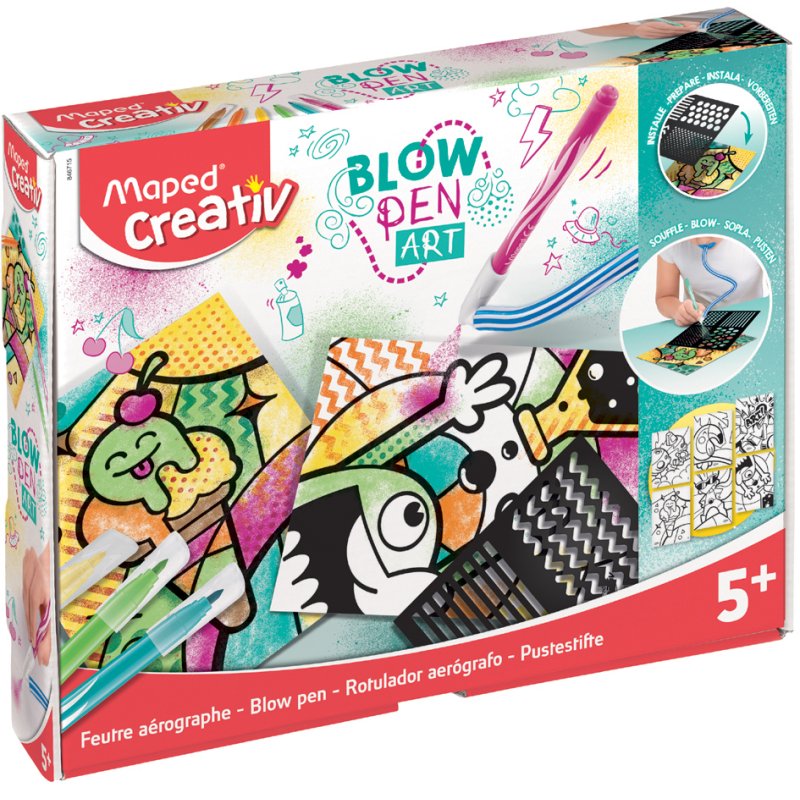 Maped Creativ set de stylos à air Pop Art, 15 pièces, effet airbrush