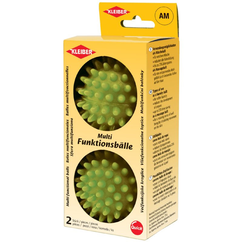KLEIBER Balle de lavage et multifonctionnelle, vert, réutilisable, 70 mm