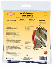 KLEIBER beschermhoes kledingstukken lang, transparant, 60×90×120 cm, rits