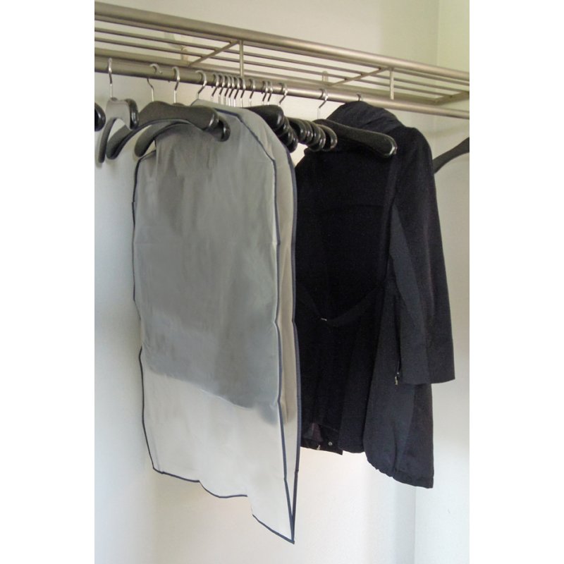 KLEIBER housses de vêtements transparentes courtes, plastique PEVA, 60×90×100 cm