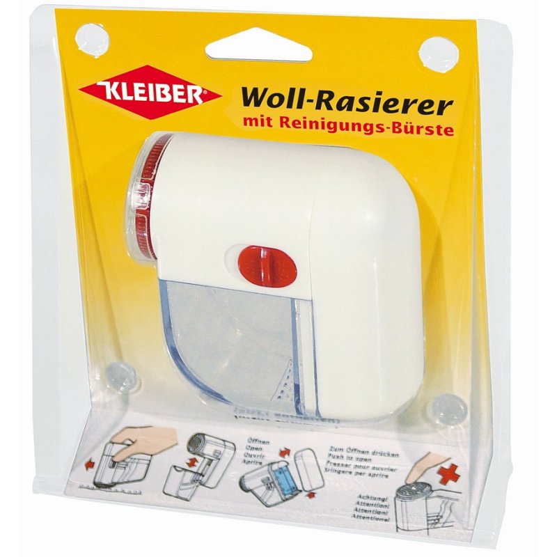 KLEIBER Enleve-peluches, sans fil, blanc/rouge, 75×35×75 mm