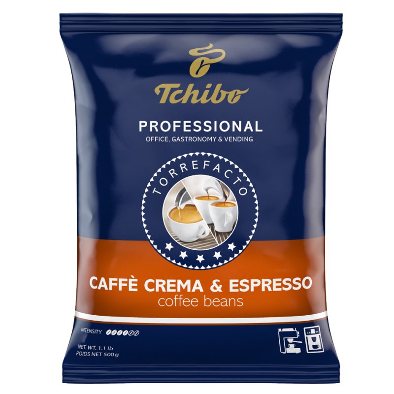 Tchibo café Professional Crema & Espresso, grains entiers, 500 g