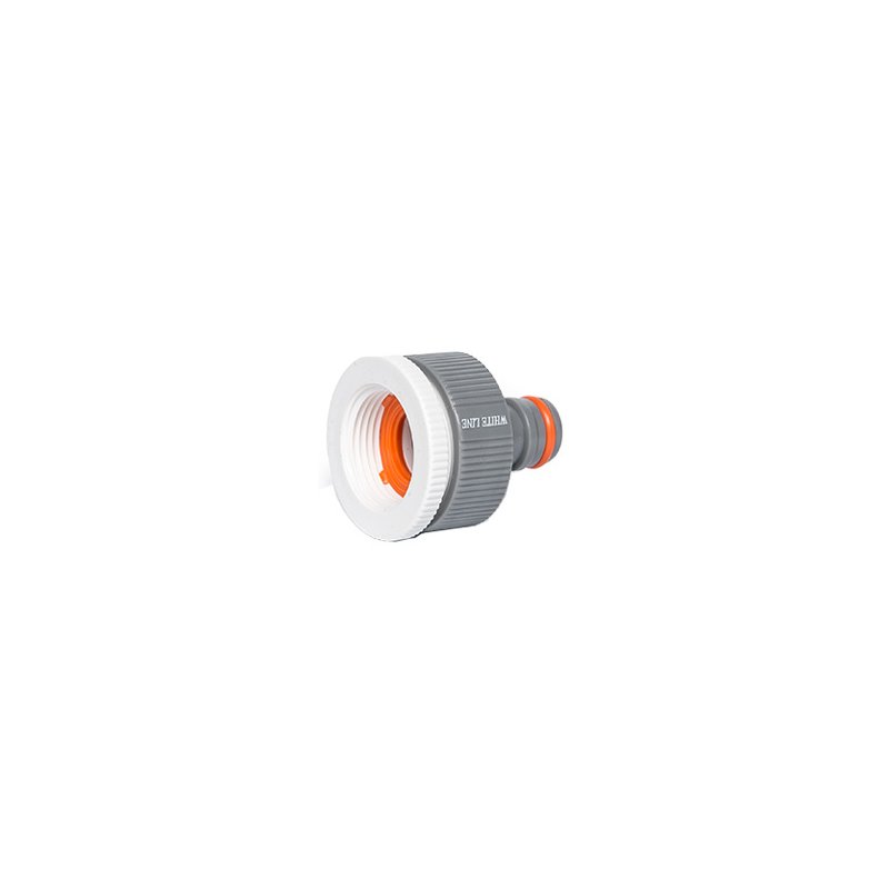 Bradas raccord WHITE LINE, 1/2" + 3/4", gris/blanc