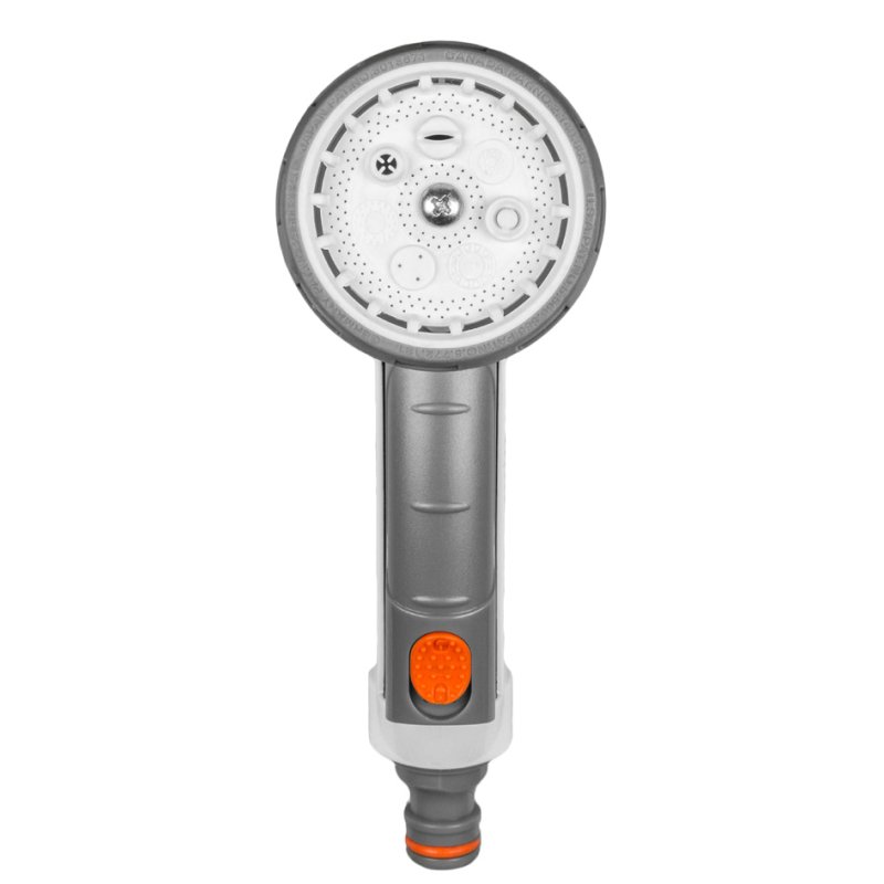 Bradas pistolet de jardin WATER CLICK, 7 fonctions de pulvérisation, gris/blanc/orange