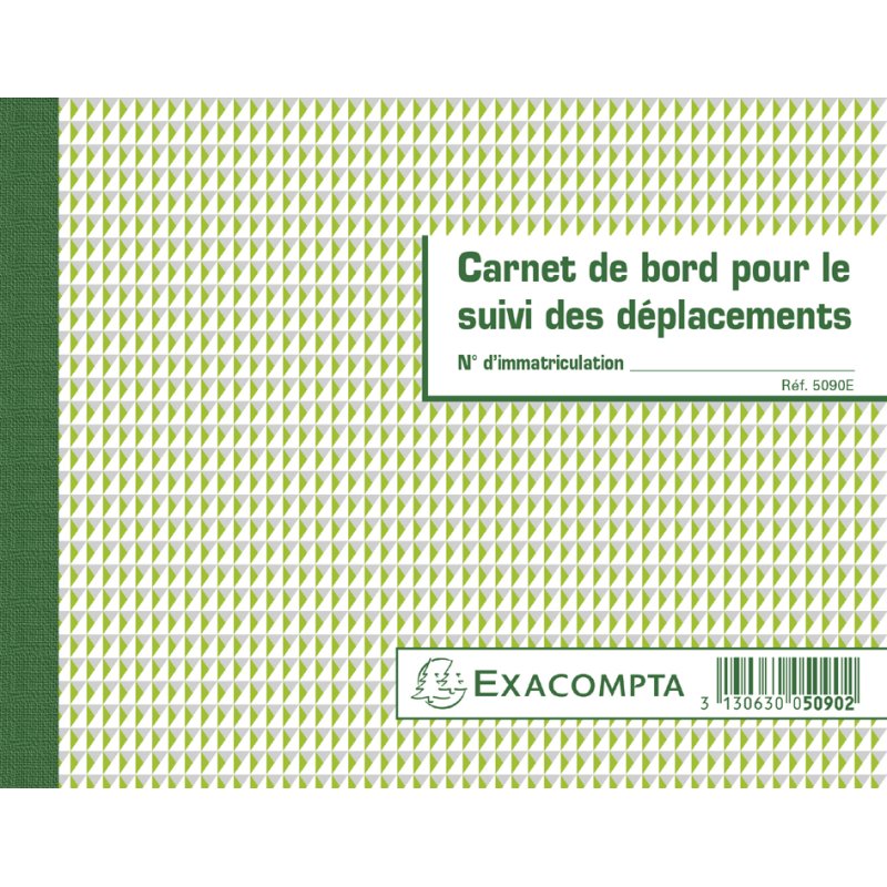 EXACOMPTA volgboekje verplaatsingsregistratie, 148×190 mm, 60 pagina's