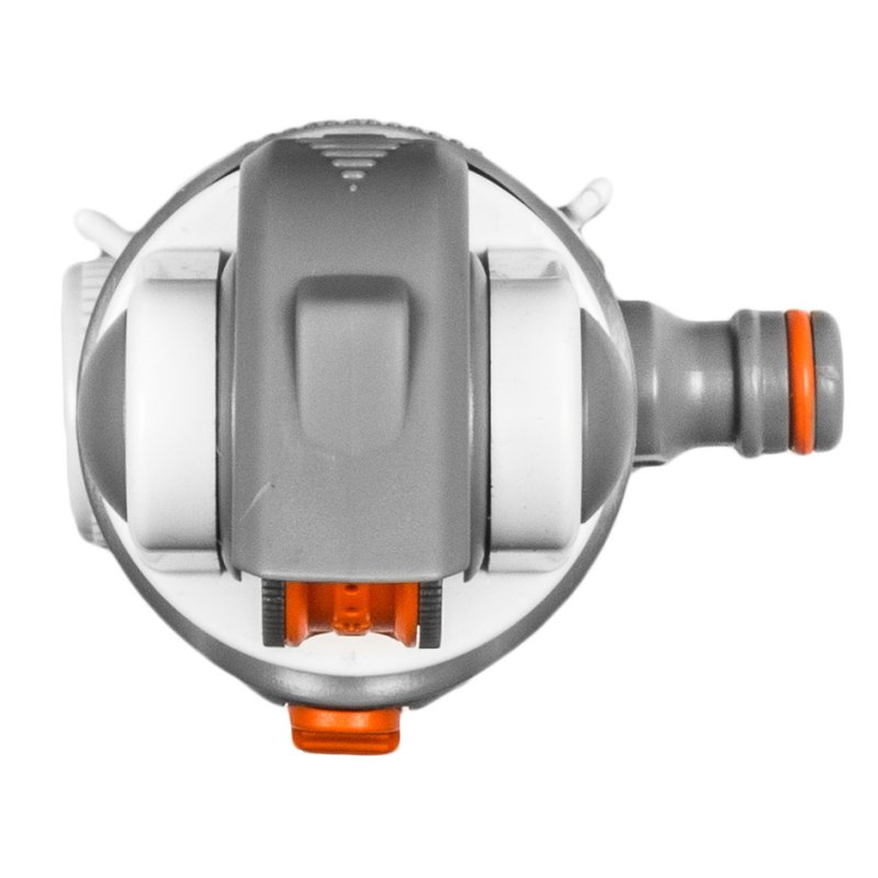 Bradas arroseur circulaire WHITE LINE, 4 fonctions, piquet sol, 21 m diamètre