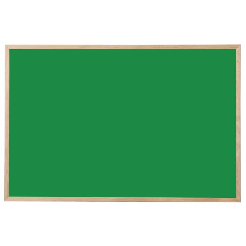 Bi-Office Tableau noir, vert, 60×40 cm, cadre en sapin