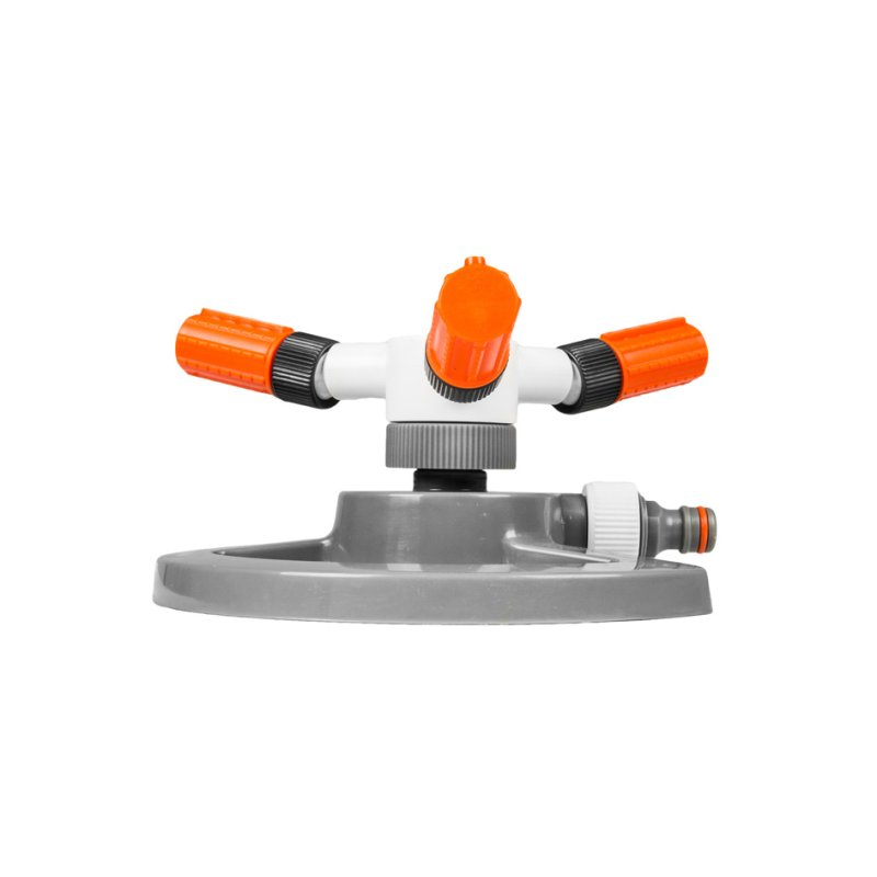 Bradas 3-armige sproeier WHITE LINE, grijs/wit/oranje, beregeningsradius 10,4 m