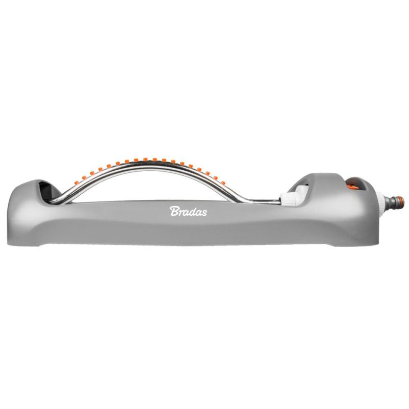 Bradas vierkantssproeier WHITE LINE, 18 sproeiers, grijs/oranje, 334 m²